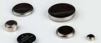 Six small, round batteries of different sizes