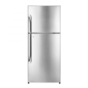a stainless steel refrigerator